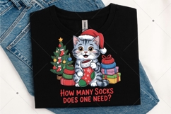 How many socks does one need PNG, Funny Christmas PNG Product Image 2