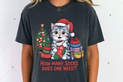 How many socks does one need PNG, Funny Christmas PNG Product Image 3