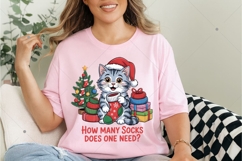 How many socks does one need PNG, Funny Christmas PNG Product Image 1