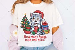 How many socks does one need PNG, Funny Christmas PNG Product Image 6