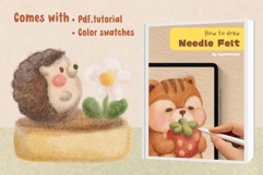 Procreate Needle Felt Brushes: Wool Texture, Felt Art Product Image 7