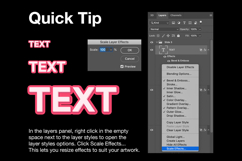 how to use pink layer styles