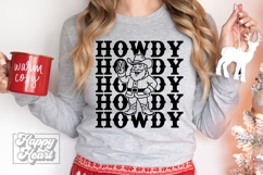 Christmas Howdy SVG PNG - Western Cowboy Santa Christmas Product Image 2