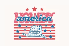 4th of July Howdy America SVG Design, Holiday T-shirt Design Product Image 1