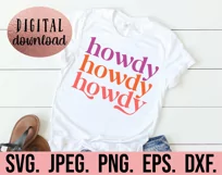 Howdy SVG - Nashville Bachelorette SVG - Gettin Rowdy Product Image 2