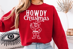 Howdy Christmas SVG PNG - Western Cowboy Santa Christmas Product Image 1
