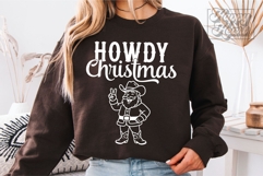 Howdy Christmas SVG PNG - Western Cowboy Santa Christmas Product Image 2