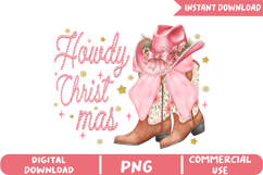Howdy Christmas Sublimation, Christmas Png Product Image 1