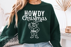 Howdy Christmas SVG PNG - Western Cowboy Santa Christmas Product Image 3