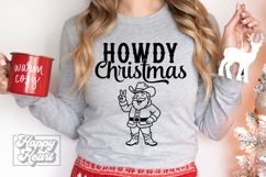 Howdy Christmas SVG PNG - Western Cowboy Santa Christmas Product Image 4