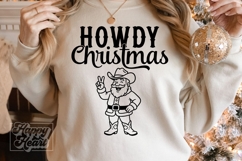 Howdy Christmas SVG PNG - Western Cowboy Santa Christmas Product Image 5
