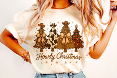 Howdy Christmas PNG, Merry Christmas PNG, Christmas Tree PNG Product Image 1