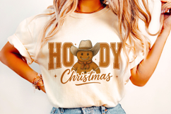 Howdy Christmas PNG, Western Christmas PNG, Gingerbread PNG Product Image 2