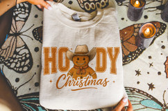 Howdy Christmas PNG, Western Christmas PNG, Gingerbread PNG Product Image 4