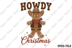 Howdy Christmas Gingerbread PNG Product Image 1