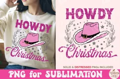Howdy Christmas Png, Howdy Christmas PNG Product Image 1