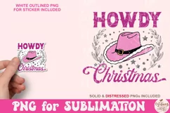 Howdy Christmas Png, Howdy Christmas PNG Product Image 4