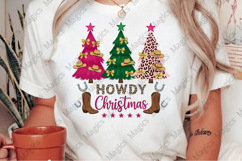 Howdy Christmas Png, Cowgirl Western Png Product Image 2