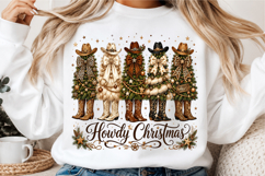 Howdy Christmas PNG, Western Christmas PNG Product Image 3