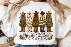 Howdy Christmas PNG, Western Christmas PNG Product Image 3