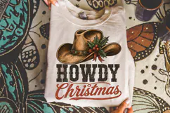 Howdy Christmas PNG, Western Christmas png Product Image 3