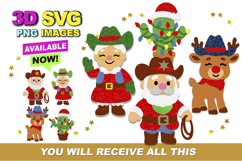 Howdy Christmas 3D SVG Product Image 1