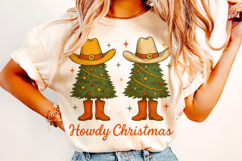 Howdy Christmas PNG, Merry Christmas PNG, Christmas Tree PNG Product Image 2