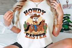 Howdy Easter, Western Easter Bunny PNG, Cowboy Easter PNG Product Image 2