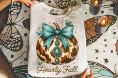 Howdy Fall Western Pumpkin Png, Coquette Pumpkin PNG, Fall Product Image 3