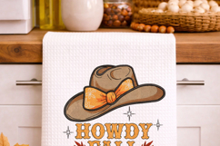 Howdy Fall, Western Hat, Cowgirl hat. Machine embroidery Product Image 6
