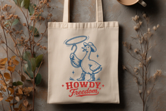 Howdy Freedom SVG, Funny 4th of July Goose PNG Trendy Design Product Image 3