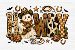 Howdy Ghost Png, Howdy Png, Cowboy Ghost Png Product Image 1