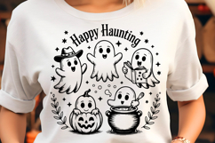 Cowboy Ghosts Happy Haunting SVG Product Image 1