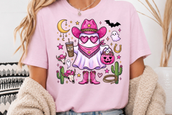 Howdy Halloween Ghost Sublimation, Cowboy Hat Cowgirl Ghost Product Image 4