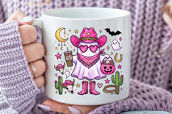 Howdy Halloween Ghost Sublimation, Cowboy Hat Cowgirl Ghost Product Image 5
