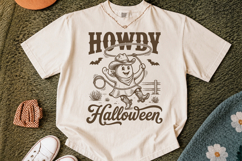 Howdy Halloween Ghost SVG,Cowboy Western Shirt Design Product Image 3