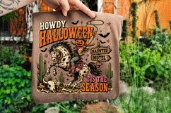 Howdy Halloween PNG, Western Cowboy Pumpkin PNG Product Image 3