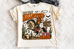 Howdy Halloween PNG, Western Cowboy Pumpkin PNG Product Image 4