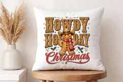 Howdy Holiday Christmas Ginger PNG - Cowboy Shirt Art Product Image 4