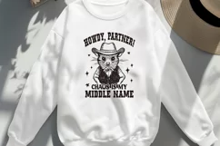 Howdy Partner Chaos SVG | Funny Western Animal Cowboy Design Product Image 2