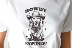 Howdy Pawdner SVG PNG, Cute Western Dog Sublimation Crafts Product Image 2