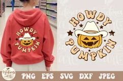 Howdy Pumpkin SVG PNG, Howdy Pumpkin png, fall pumpkin svg Product Image 1