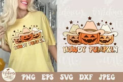 Howdy Pumpkin SVG PNG, fall png Sublimation File for Shirt Product Image 1