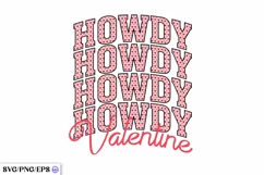 Howdy Valentine SVG PNG T-shirt Design Product Image 1