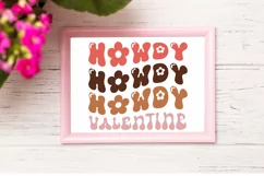 Howdy Valentine SVG, Valentine's Day SVG Design Product Image 2