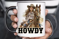 Howdy Western Cowgirl Sublimation PNG Product Image 2