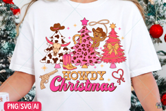 Howdy Christmas Png, Cowboy Cowgirl Christmas Png Product Image 1