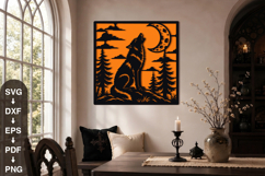 Howling Wolf Halloween SVG Product Image 1
