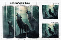 Howling Wolves Mystical Wolves 20/30oz Skinny Tumbler Product Image 1