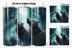 Howling Wolves Mystical Wolves 20/30oz Skinny Tumbler Product Image 1